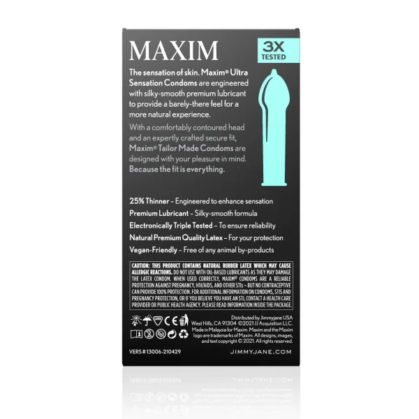 MAXIM Ultra Sensation Condoms - 12PK