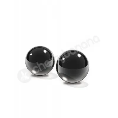 Fetish Fantasy Series Black Medium Glass Ben wa Balls