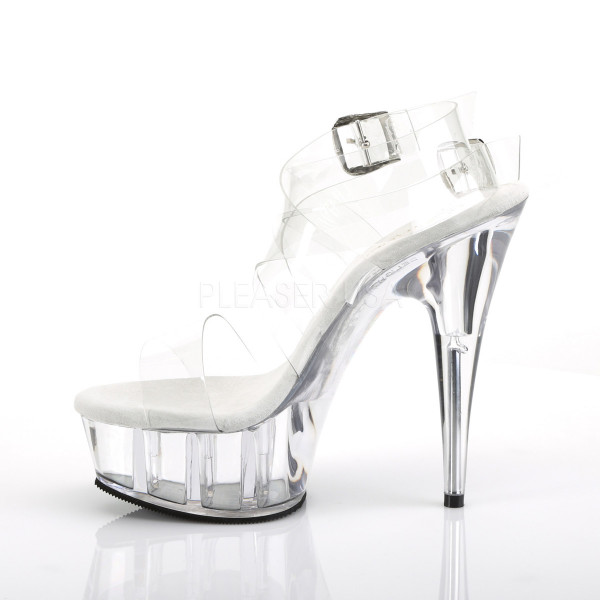 6 inches Heel, 1 3/4 inches PF Criss Cross Sandal, Back Zip — image 7 of 8