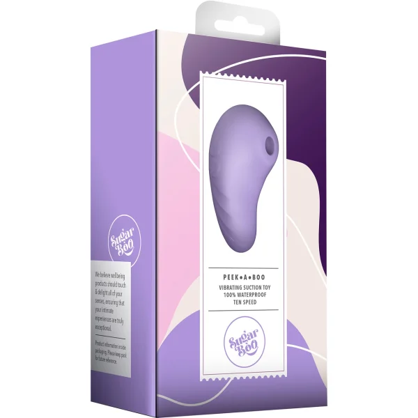 SugarBoo Peek-A-Boo Silicone Waterproof 10 Function Intimate Vibrator With Suction