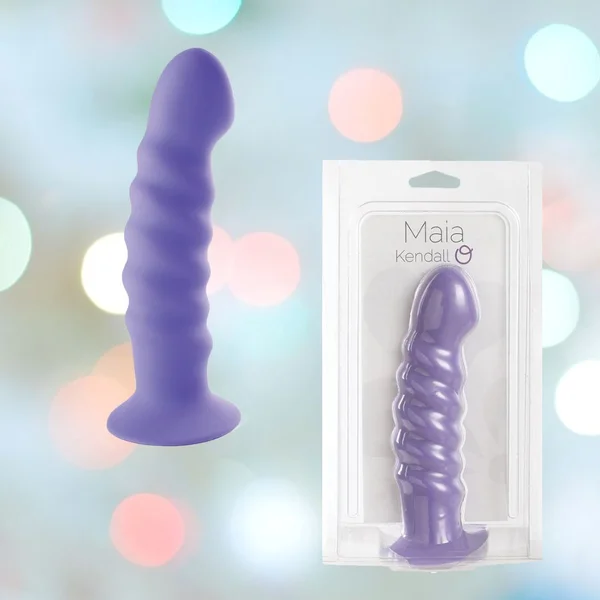 Maia 'Kendall' 8' Silicone Dildo - Neon Purple — image 10 of 15