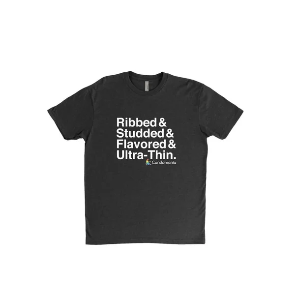Condom T-Shirt - 'Ribbed &amp; Studded &amp; Flavored &amp; Ultra Thin' — image 11 of 12