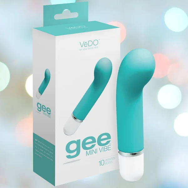 VeDO 'Gee' Mini G-Spot Rechargeable Waterproof Vibrator - Turquoise — image 24 of 25