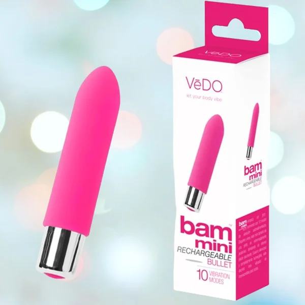 VeDO Bam Rechargeable Bullet Vibrator - 'Hot in Bed Pink' — image 16 of 20