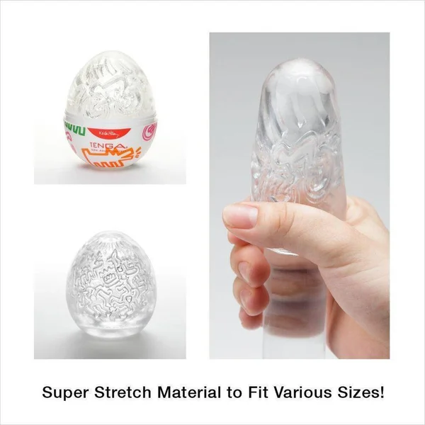 Tenga Egg 'Keith Haring Egg Party' Penis Masturbator — image 11 of 12