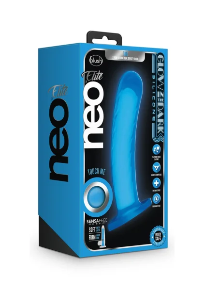 Neo Elite - Glow in the Dark - Tao - 7 inch Silicone Dual Density Dildo