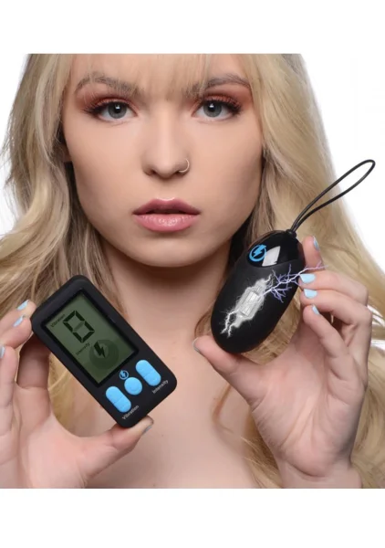 E-Stim Pro Silicone Vibrating Egg with Remote Control