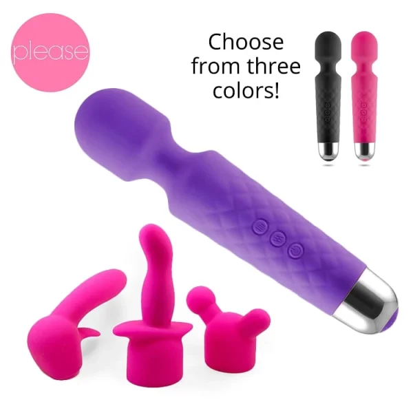 Please Satisfy Silicone Wand Bundle