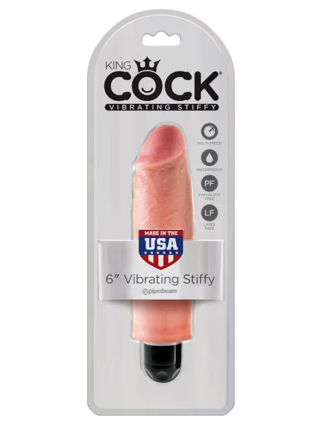 King Cock 6 in. Vibrating Stiffy