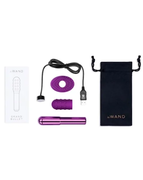 Le Wand Chrome Grand Bullet  - Pink - 4.8 Inch