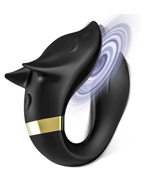 Fox Couples Vibrator - Black - 3.6 Inch