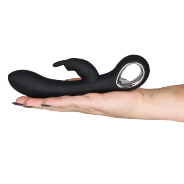 Mon Amour Black Silicone 16 Function Rabbit Vibrator