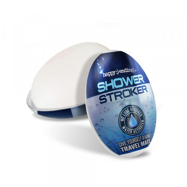 Happy Ending Self-lubricating Shower Stroker - Travel Mate