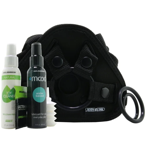 Vac-U-Lock Vibrating Harness Set