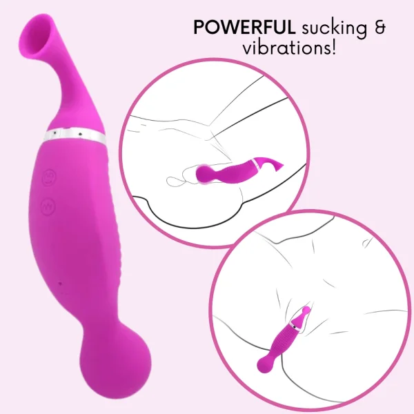 Duo Tease Clit Sucker & Vibrator