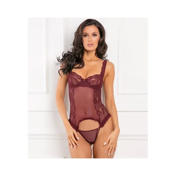 Grand Finale 2pc Ruffle Teddy Burgundy M/l — image 3 of 3