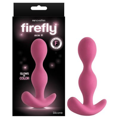 Ace 2 Ribbed Glowing Butt Plug