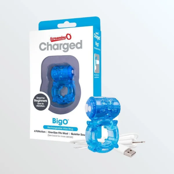 Charged Big O Cock Ring - Blue — image 15 of 25