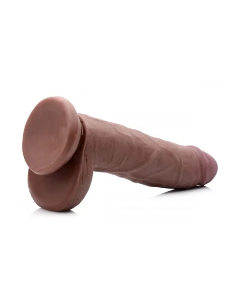 Usa Cocks Ameriskin Dildo - Brown - 9 Inch