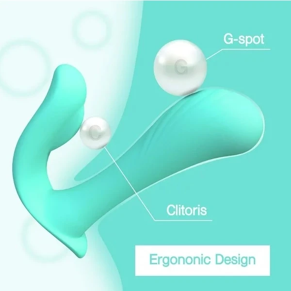Tracy's Dog Wearable Panty Vibrator with Wireless Remote Control Teal