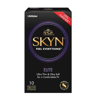 Ansell Skyn Elite Condoms 6 Pack Black 6pk