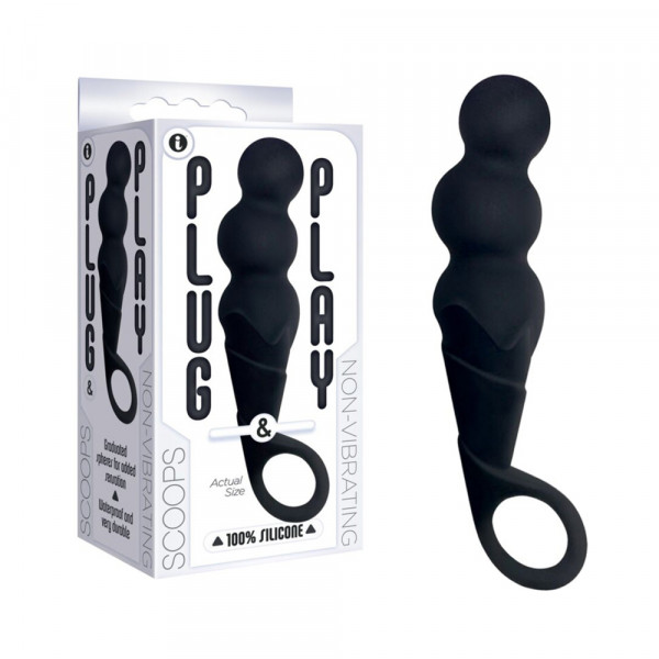 The 9's, Plug & Play Silicone Plug, Scoops, Black
