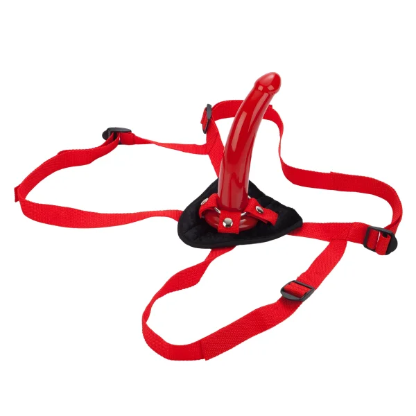 Sophias Red Rider Strap On Dildo