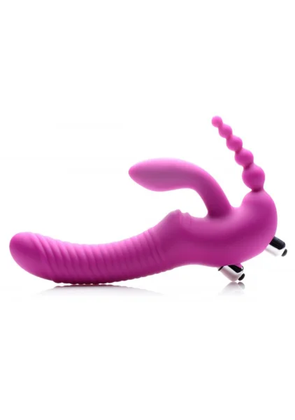 Regal Rider Vibrating Strapless Triple G Dildo