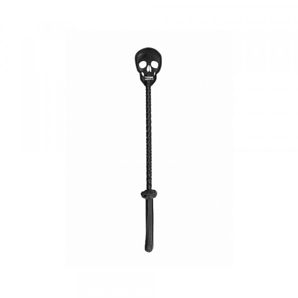 Ouch! Skulls & Bones Crop With Skulls - Black