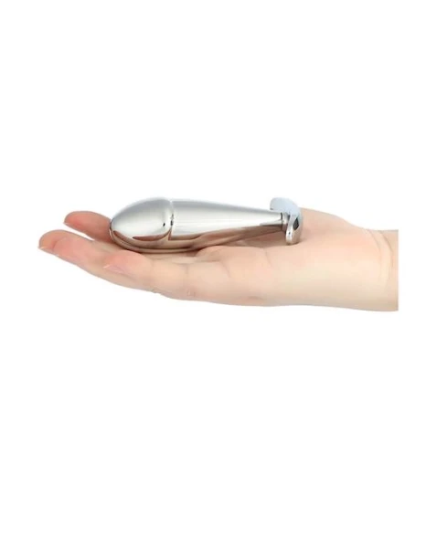Kink Range Dolphine Metal Anal Plug - 3.7 Inch