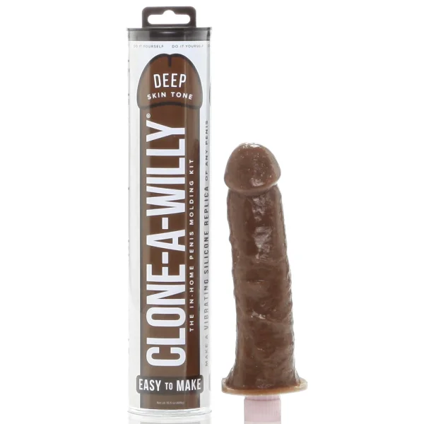 Clone-A-Willy Make Your Own Vibrating Silicone Dildo - Deep Skin Tone
