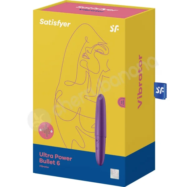 Satisfyer Ultra Power Bullet 6 Purple Mini 12 Function Clit Vibrator