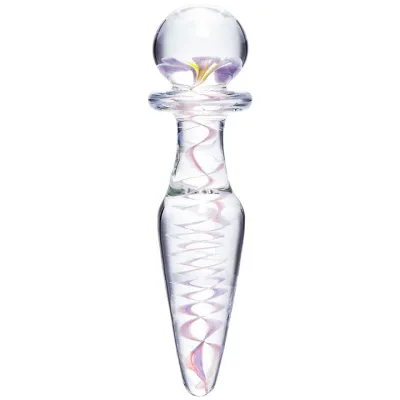 Glacier Glass Pretty Petals Flower Butt Plug 6 5 Inch