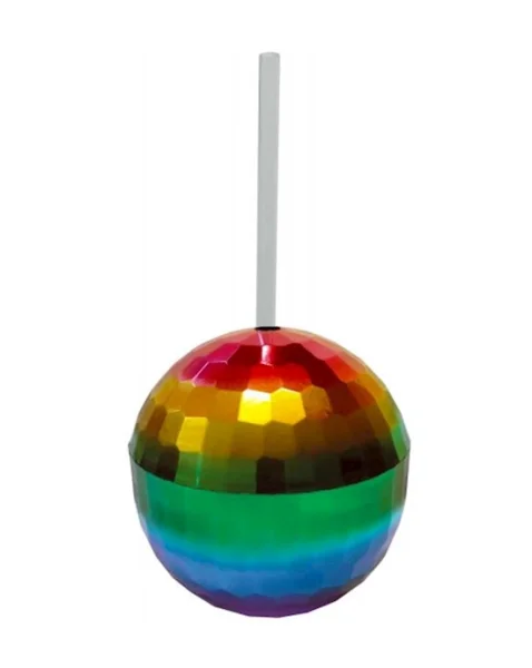 Rainbow Disco Ball Cup