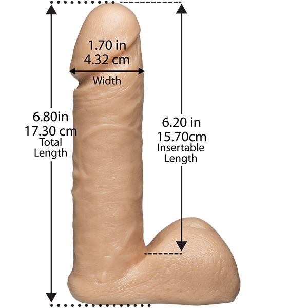 Vac-U-Lock 6" Realistic Cock