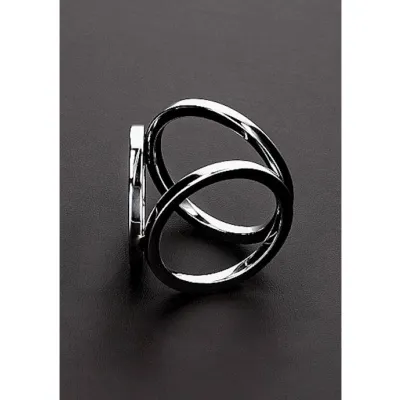 Triple Cock And Ball Ring Medium Size
