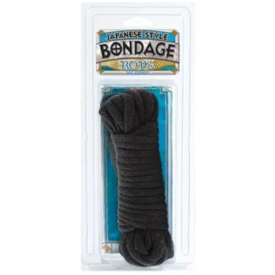 Bondage Rope Cotton Japanese Style Black
