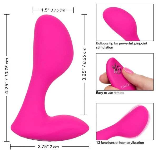 Silicone Remote G-Spot Arouser Waterproof Rechargeable Vibrator By CalExotics