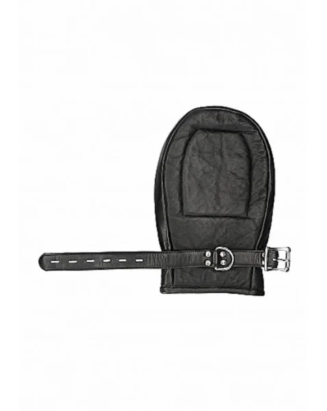 Bondage Mittens Padded With Metal Teeth-black