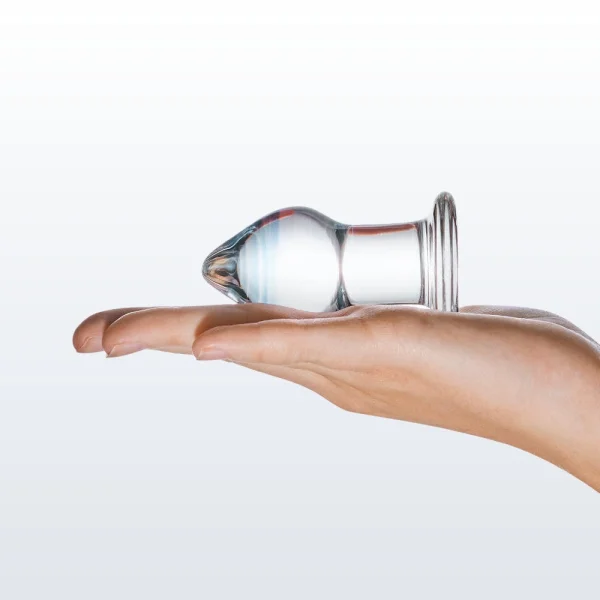 Gläs Amethyst Rain Glass Butt Plug Dildo