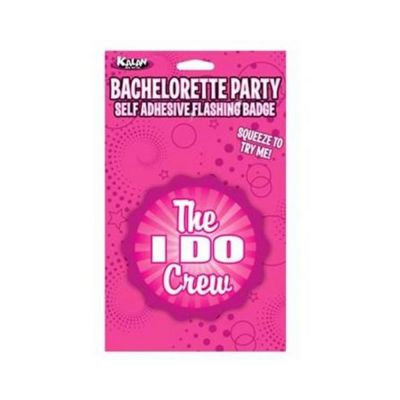 Flashing Badge The i Do Crew Bachelorette