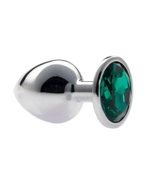 Kink Range Alloy Gem Butt Plug - 3.7 Inch