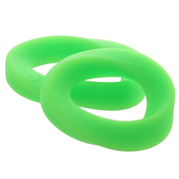 Ouch! Glow In The Dark Silicone Cock Ring Set
