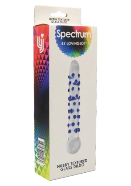 Spectrum Nubby Textured Glass Dildo