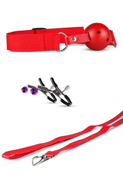 Secret Pleasure Chest Crimson Dream Beginner's Bondage Set (8 Pce)