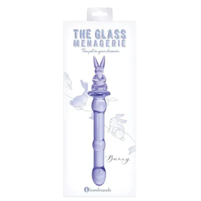 Glass Menagerie Rabbit Dildo Purple