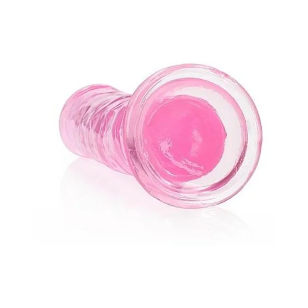 Realistic Dildos:  Realrock Crystal Clear Straight 8 In. Dildo Without Balls Pink