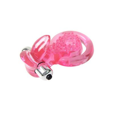 Vibrating Tongue Cock Ring Pink