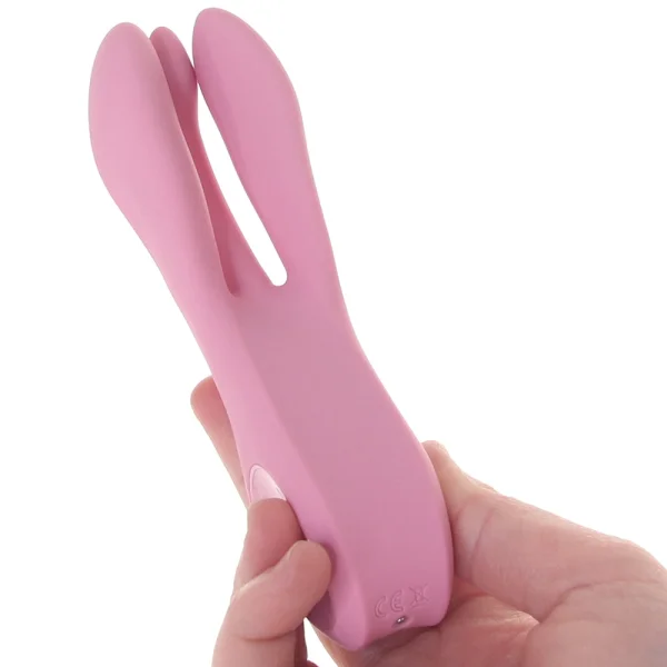 Satisfyer Threesome 1 Rechargeable Waterproof 12-Function Dual Stimulation Vibrator - Pink