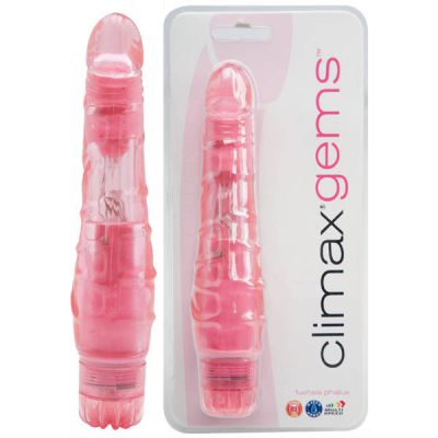 Fuschia Phallus Jelly Vibrator